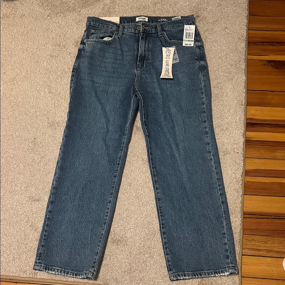 Kensie High Rise Straight Denim Jeans